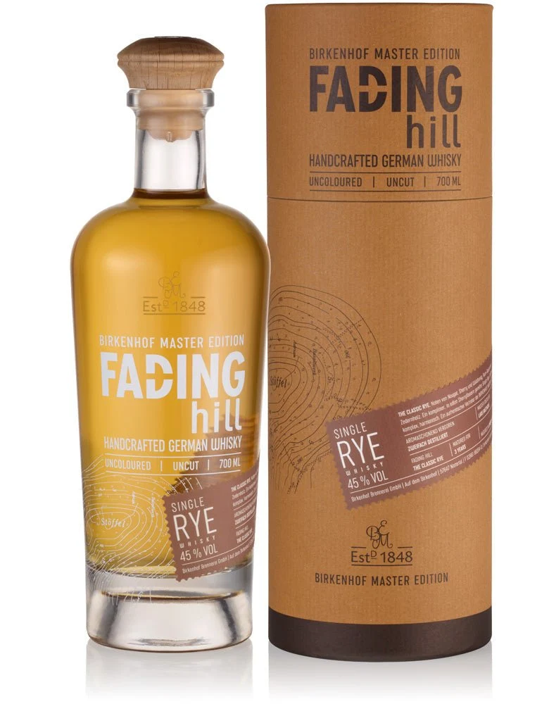 BIRKENHOF FADING Hill Handcr German S Rye Whisky 45% 0,7L FL