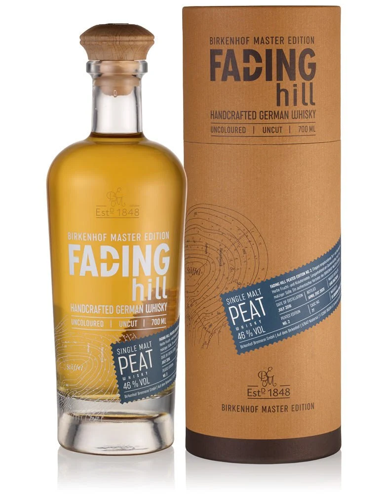 BIRKENHOF FADING Hill Handcrafted SM Peated Whisky 45% 0,7L FL