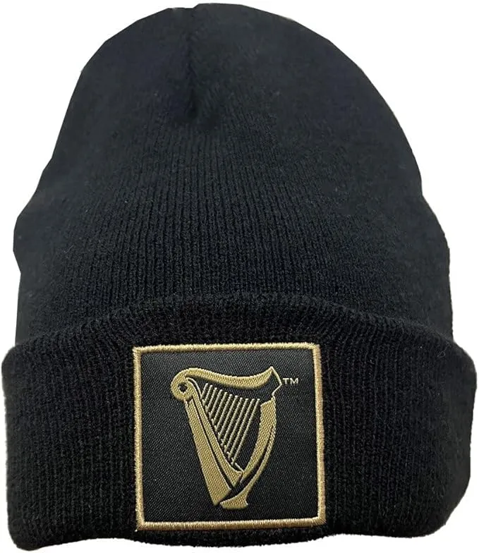Guinness Harp Turn Up Knit Hat