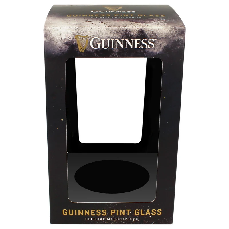 Guinness Embossed Pint Glass Gift Box