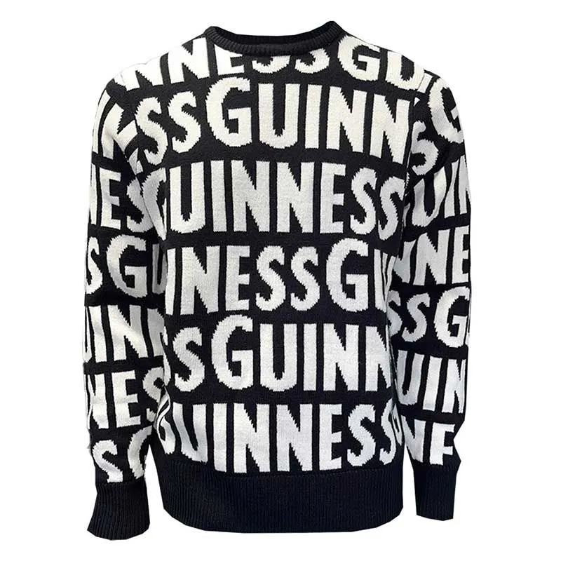 Unisex Guinness Chunky Word Jumper