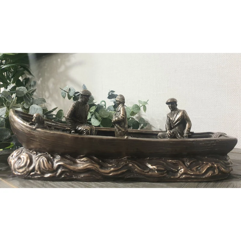 4” X 11” Currach Small Bronze Statue