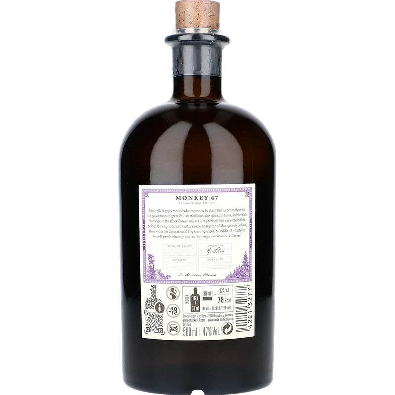 Monkey 47 Schwarzwald Dry Gin 47 % 0,5L FL