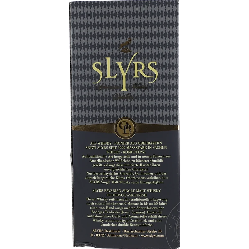 SLYRS Single Malt Oloroso Cask Finish 46% 0,7L FL