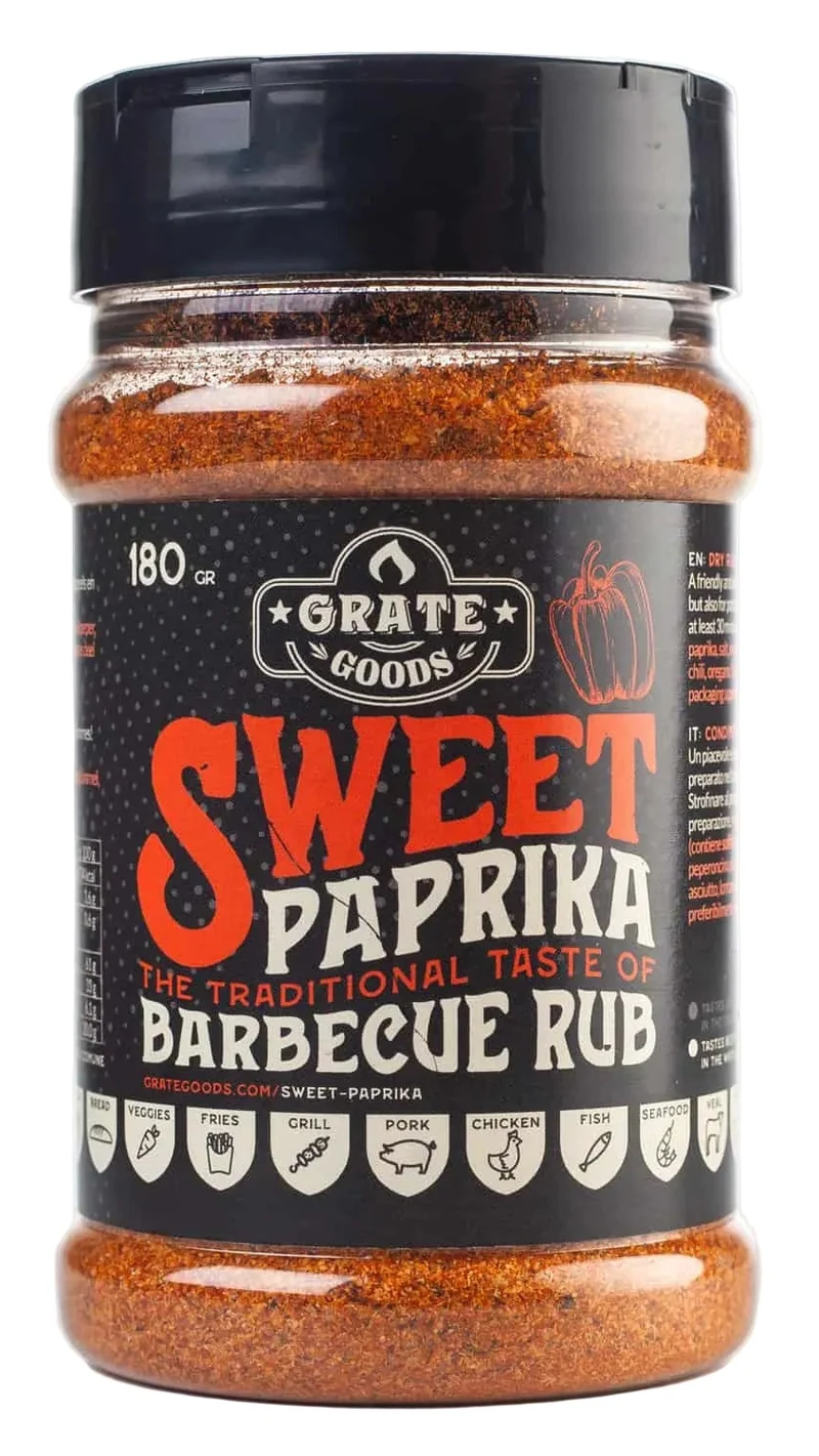 Grate Goods BBQ Rub Sweet Paprika Premium - 180 Gramm