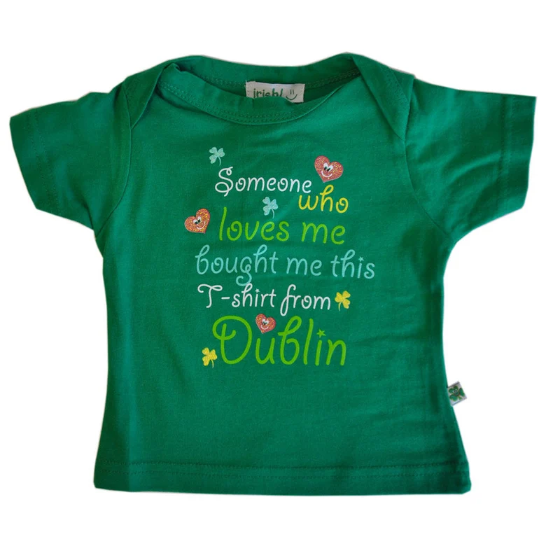 Someone Loves Me Babies Green T-Shirt