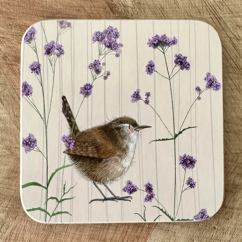 Alex Clark Wren and Verbena Coaster