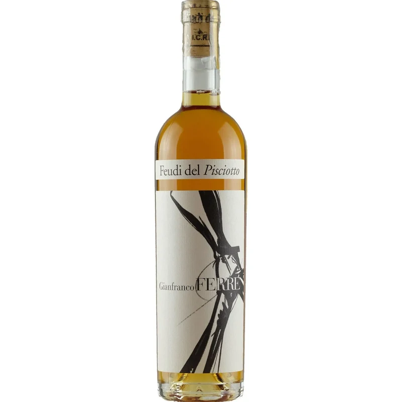 Vino Passito Terre Siciliane IGT, Etichetta Gianfranco Ferrè. Cantina Feudo del Pisciotto, 50 cl