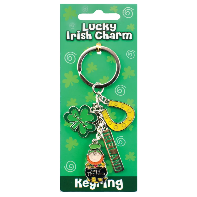 Irish Style Charm Keyring