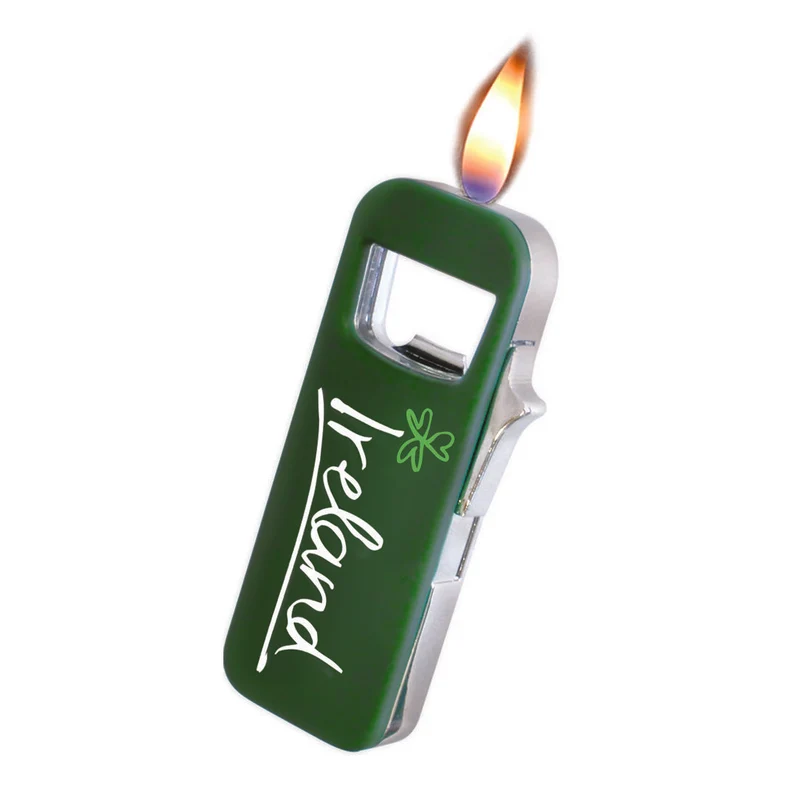 Ireland Bottle Opener & Butane Refillable Lighter