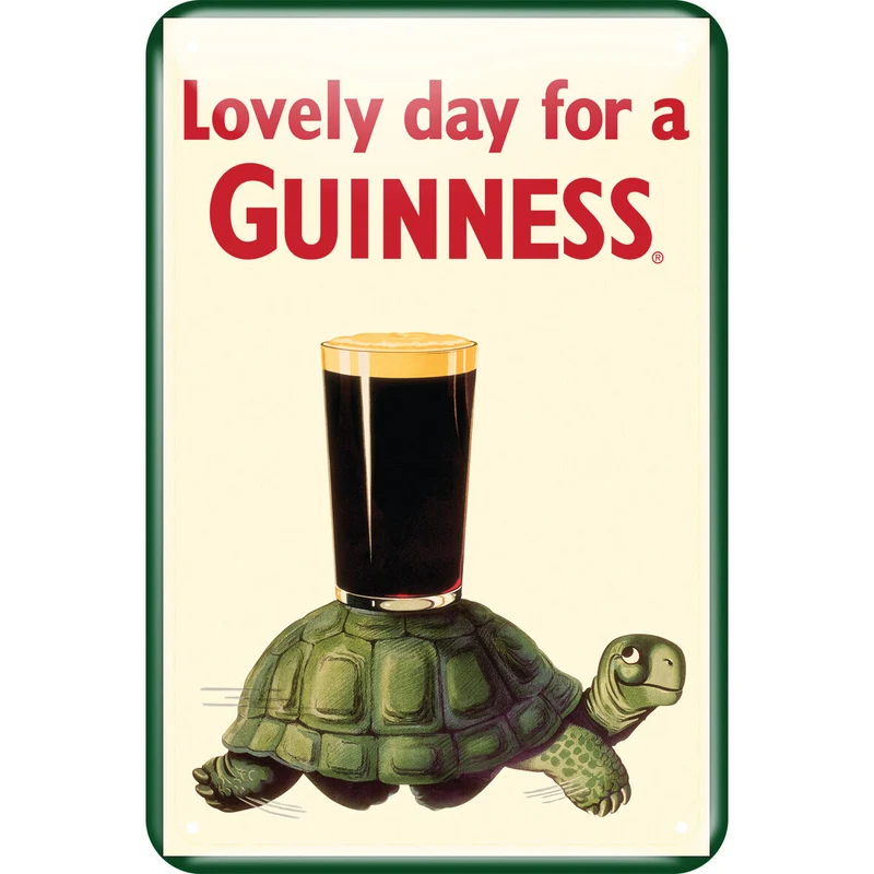 Guinness Tortoise Metal Sign