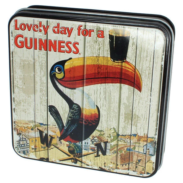 Guinness Gift Tin Of Fudge With Toucan On Weathervane Design 100g