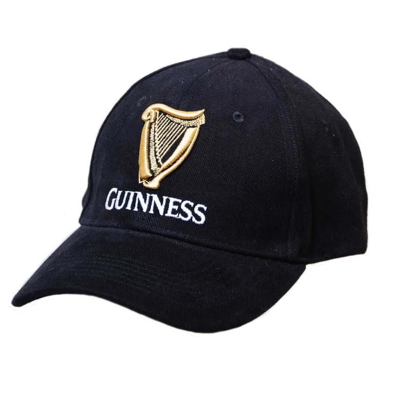 Guinness Baseball Cap With Official Logo Black