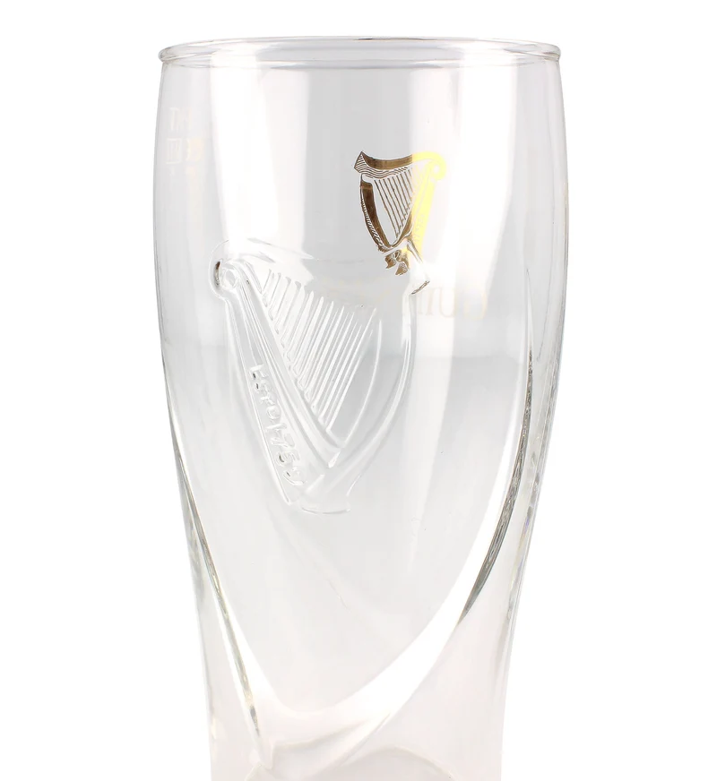 Guinness 585ml Embossed 4 Pack Pint Glass