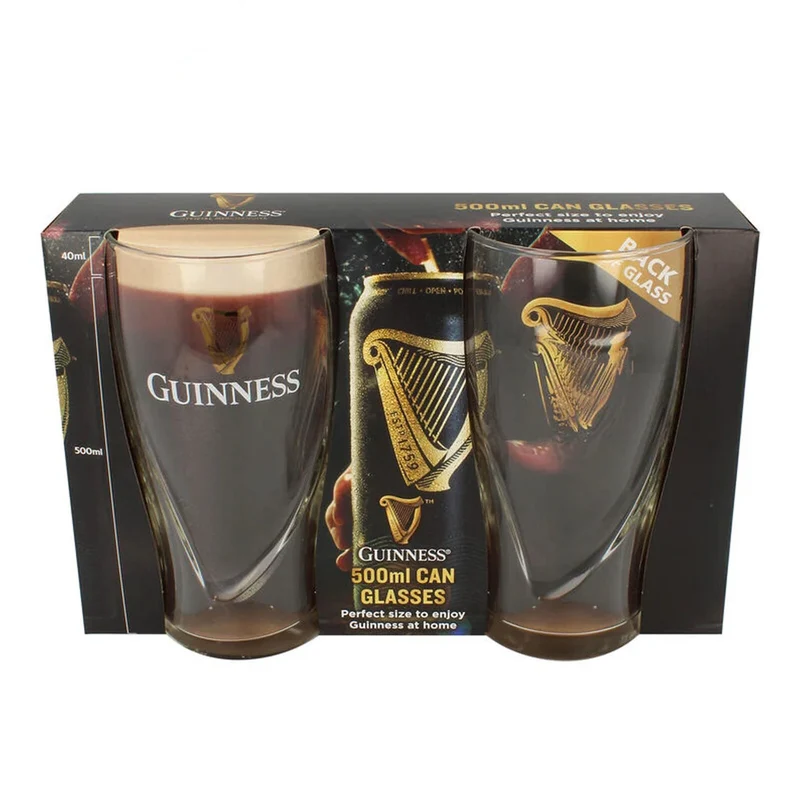 Guinness 500ml Can 2 Pack Pint Glass