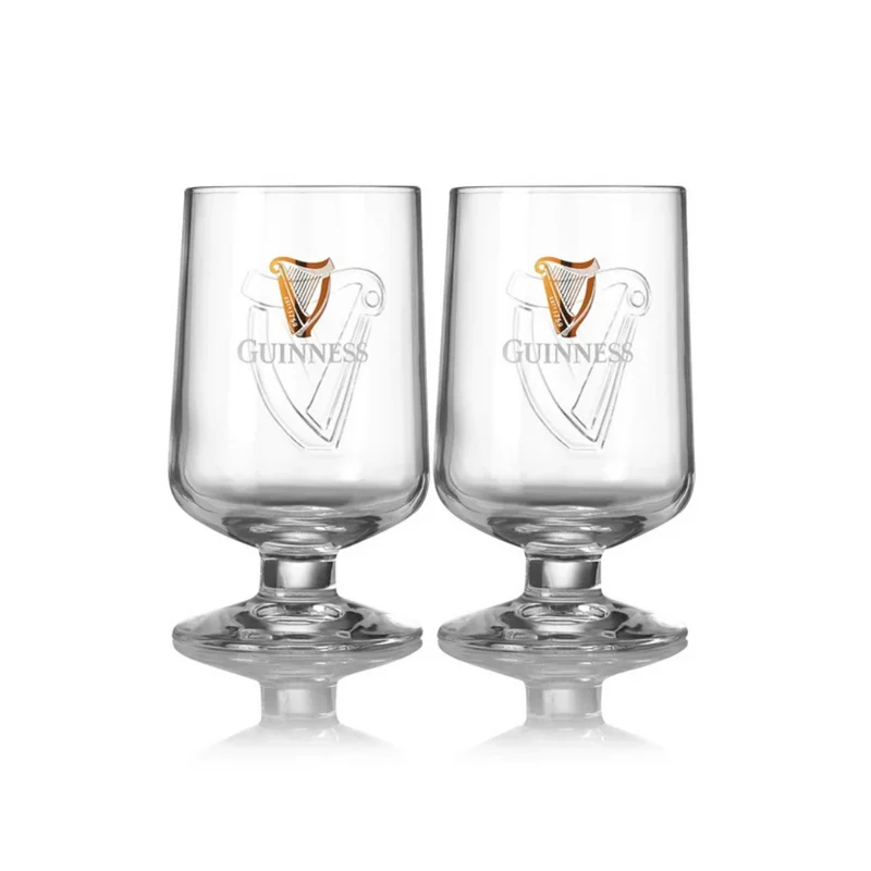 Guinness Embossed Victoria 2 Pack Goblet Stem Glass