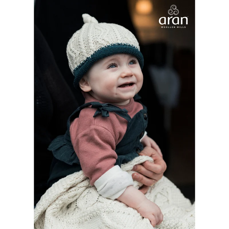 Baby Super Soft Two Tone Merino Wool Hat