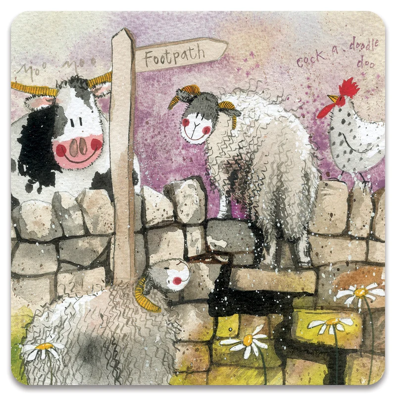 Alex Clark Stone Wall Coaster