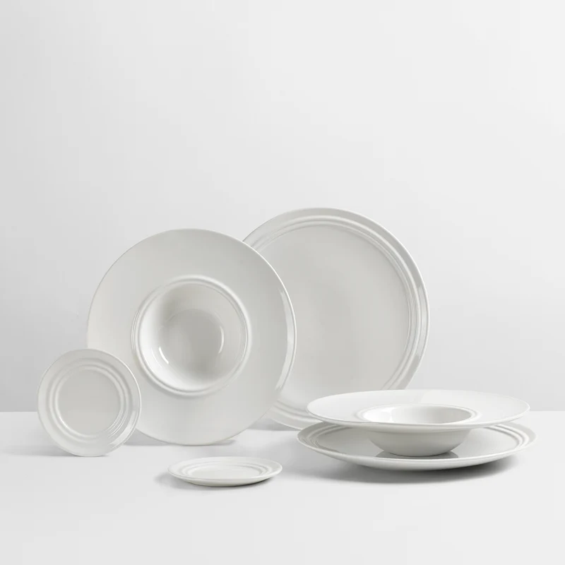 Broste Copenhagen Pastaset Stevns 6-teilig / 2 Personen - 2 Speisetelle, 2 Pastateller und 2 Kleine Teller