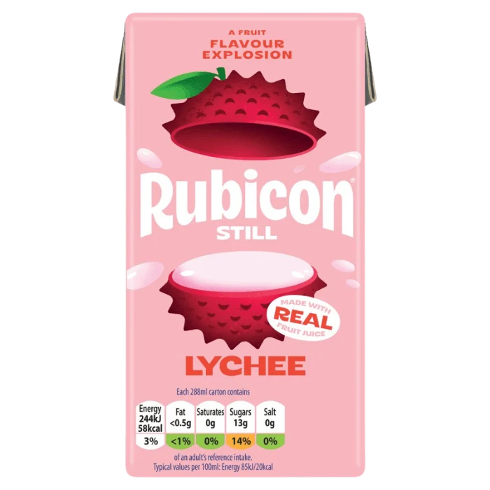 RUBICON Lycheesaft still Tetrapak 288ML exotisches Lychee Fruchtsaftgetränk