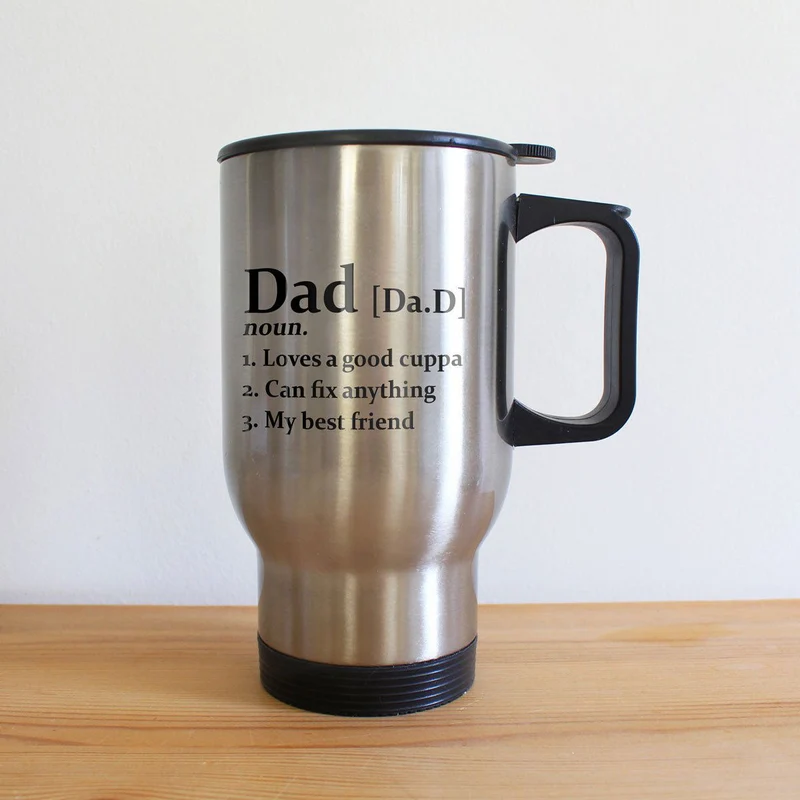 Personalised Definition Stainless Steel Travel Mug