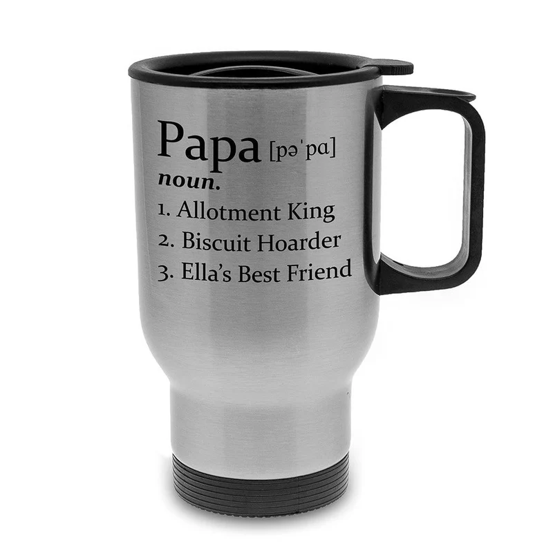 Personalised Definition Stainless Steel Travel Mug