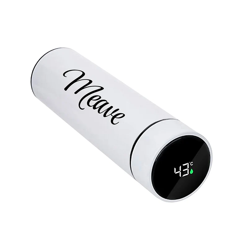 Personalised Thermos With Temperature Display In Black