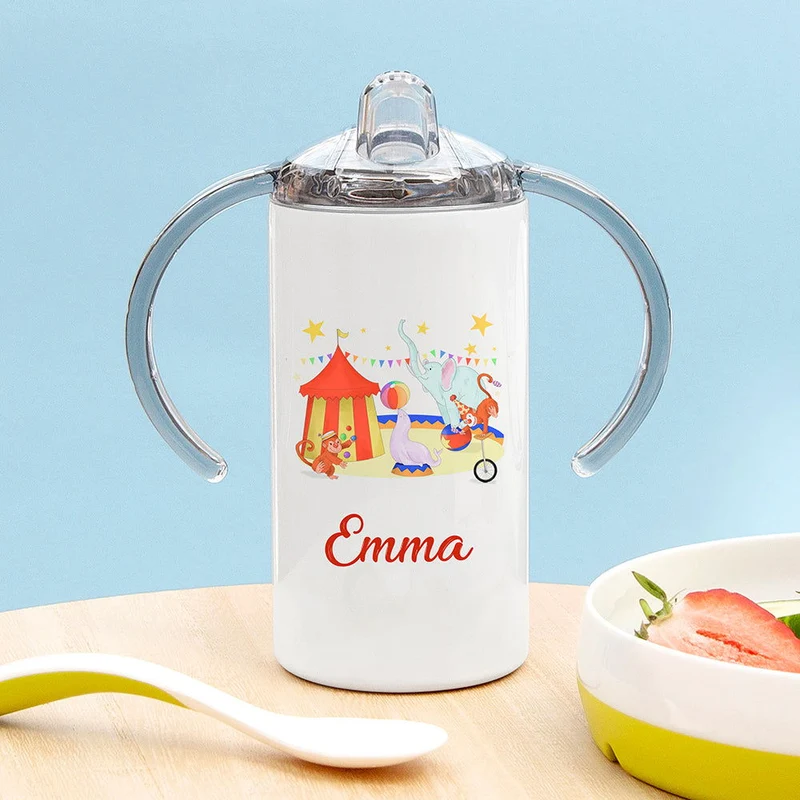Personalised Circus Kids Sippy Cup