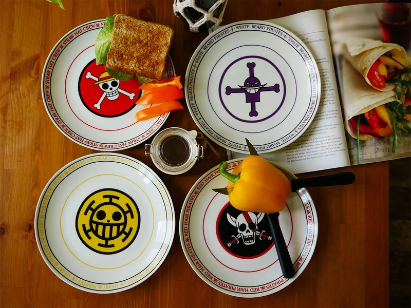 One Piece - Piratenbanden Logos Tellerset