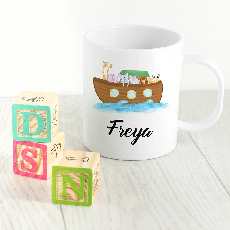 Personalised Noah's Ark Kids Polymer Mug