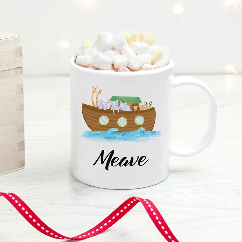 Personalised Noah's Ark Kids Polymer Mug