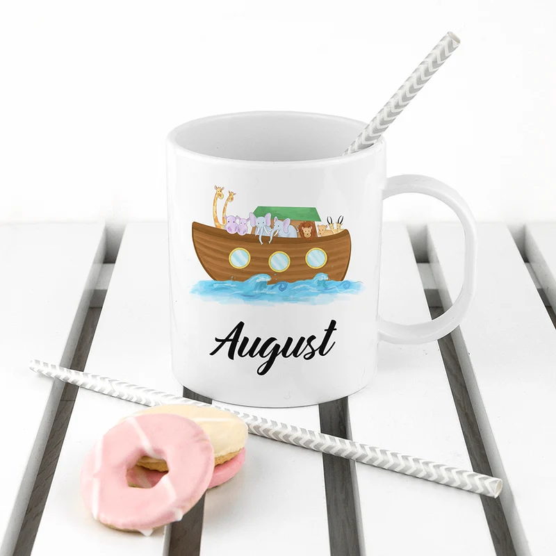 Personalised Noah's Ark Kids Polymer Mug