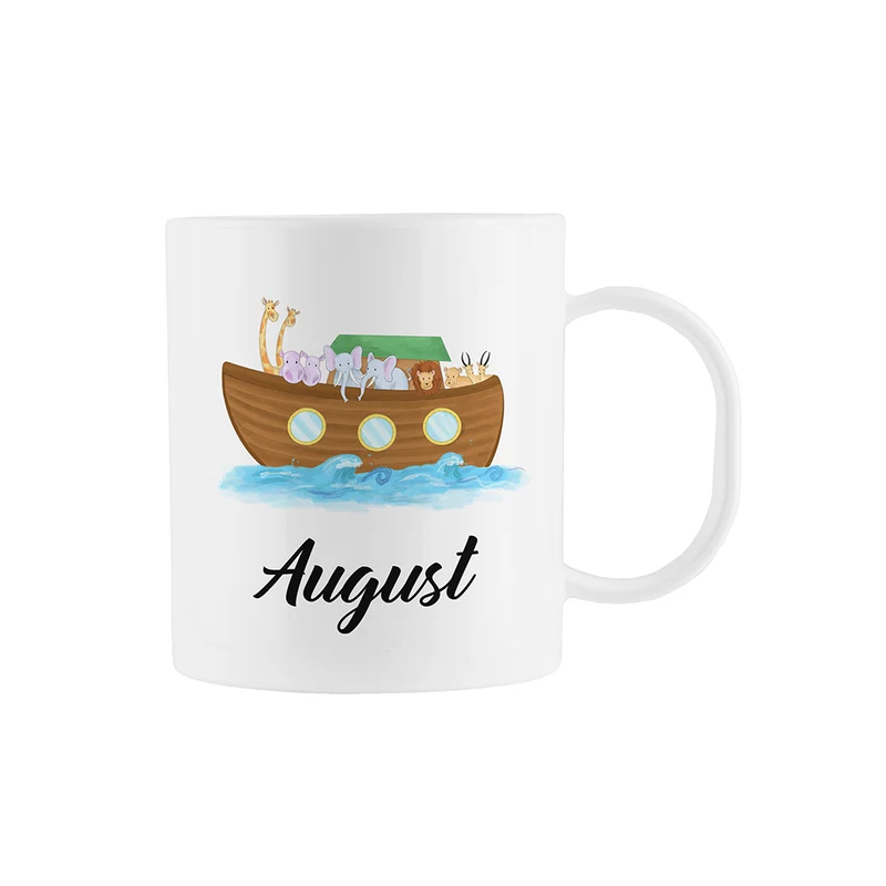 Personalised Noah's Ark Kids Polymer Mug