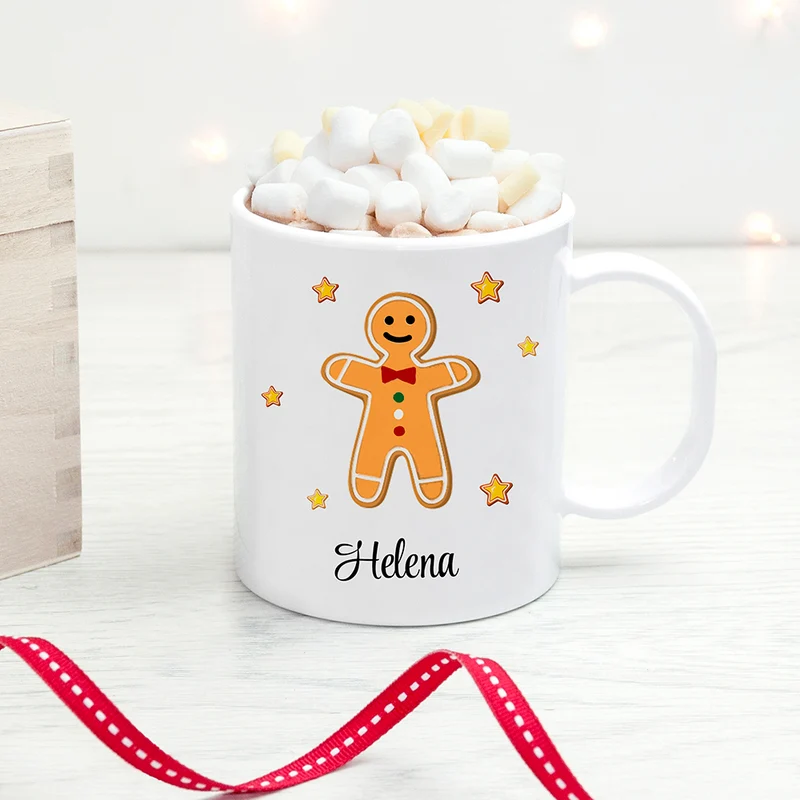 Personalised Gingerbread Kids Polymer Mug