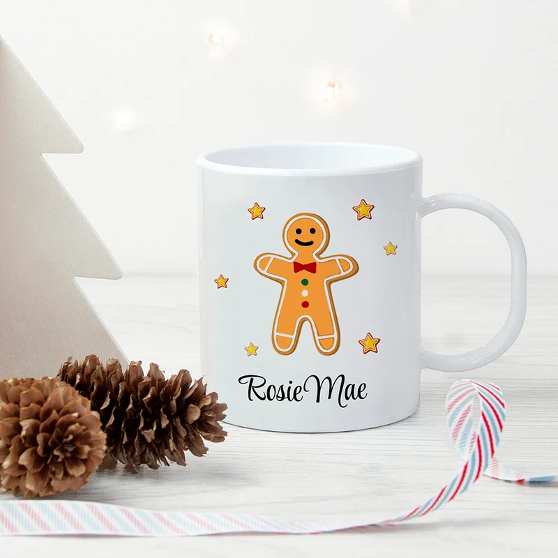 Personalised Gingerbread Kids Polymer Mug