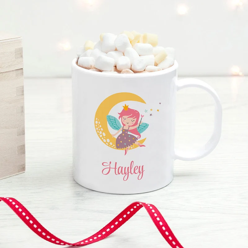 Personalised Fairy Kids Polymer Mug