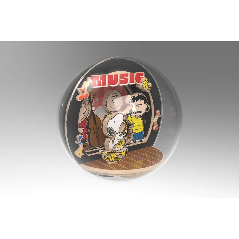 Die Peanuts Puremind Modellbausatz Wooden Theater Globe Night of Music