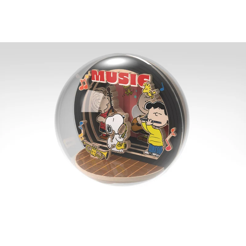 Die Peanuts Puremind Modellbausatz Wooden Theater Globe Night of Music