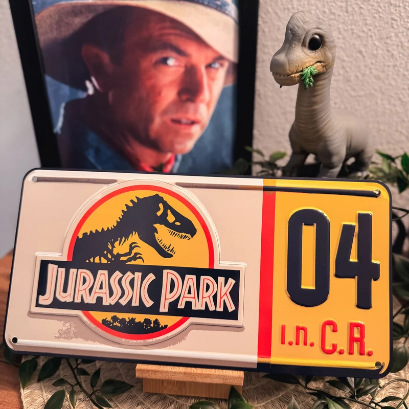Jurassic Park - Logo 04 Nummernschild Replik