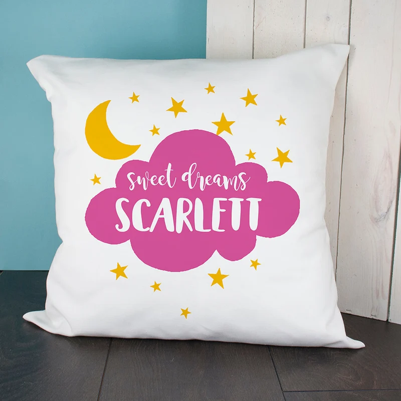 Personalised Sweet Dreams Cushion Cover
