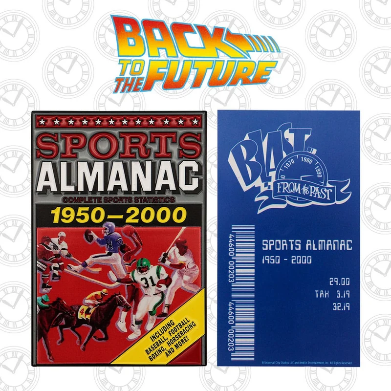 Zurück in die Zukunft Metallbarren Sport Almanac Limited Edition