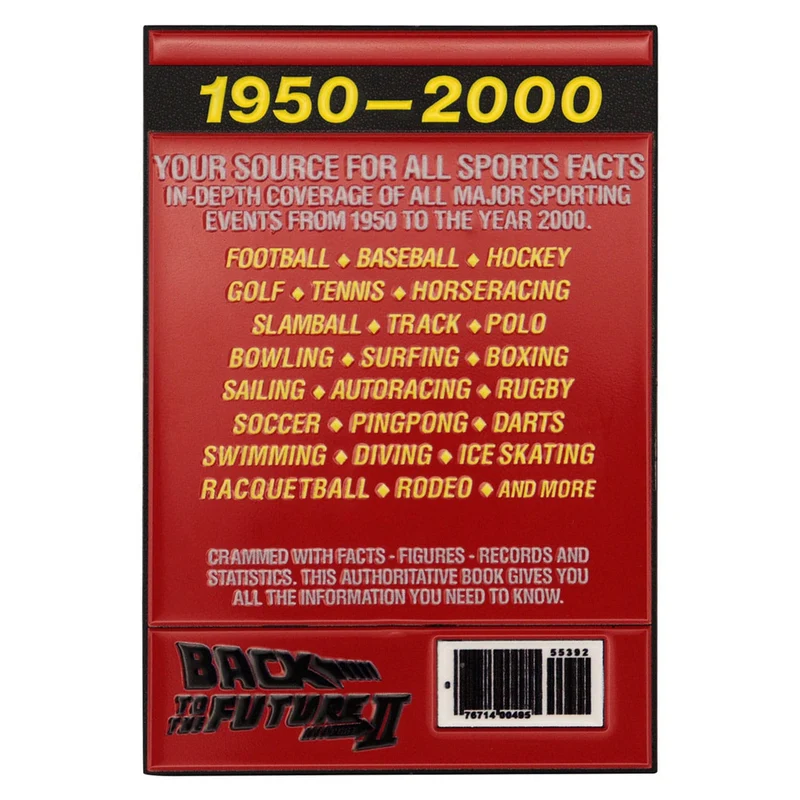 Zurück in die Zukunft Metallbarren Sport Almanac Limited Edition
