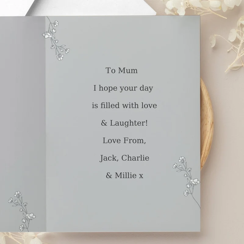Personalised Grey Snapshot Photo Upload Greeting Card