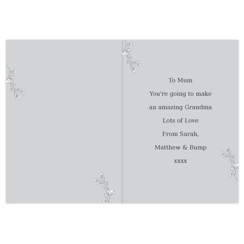 Personalised Grey Snapshot Photo Upload Greeting Card