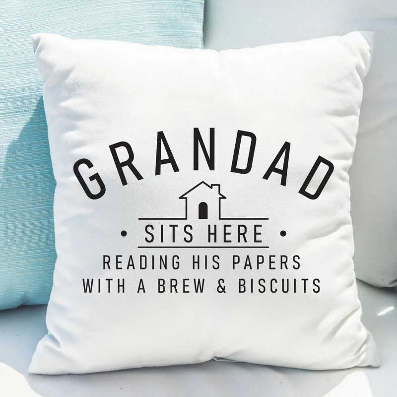 Personalised (Insert Name) Sits Here Cushion