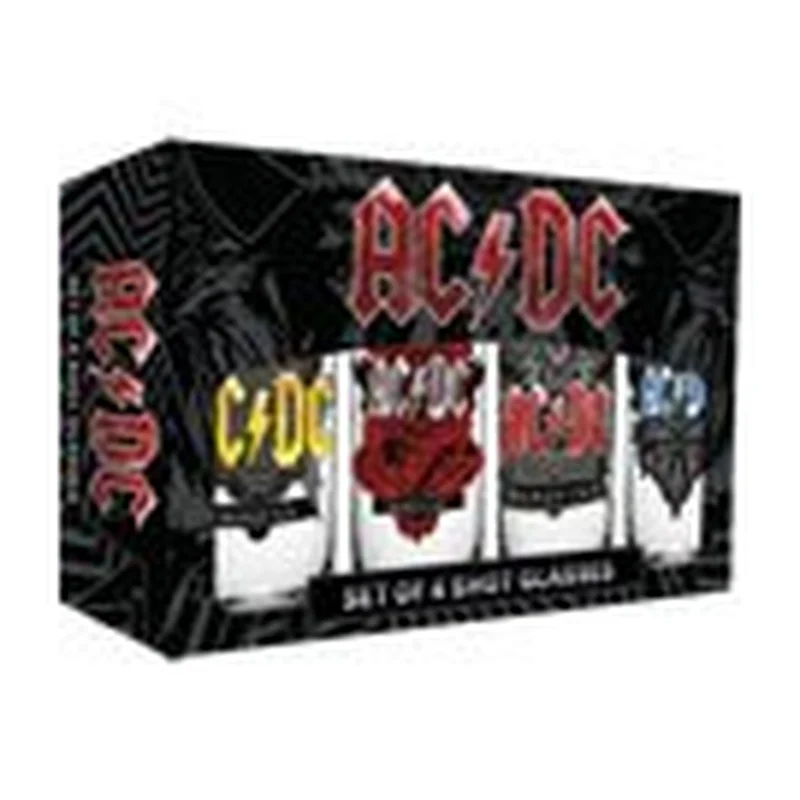 AC/DC Schnapsgläser 4er-Pack Black Ice