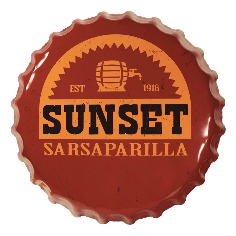 Fallout Blechschild Sunset Sarsaparilla Bottle Cap