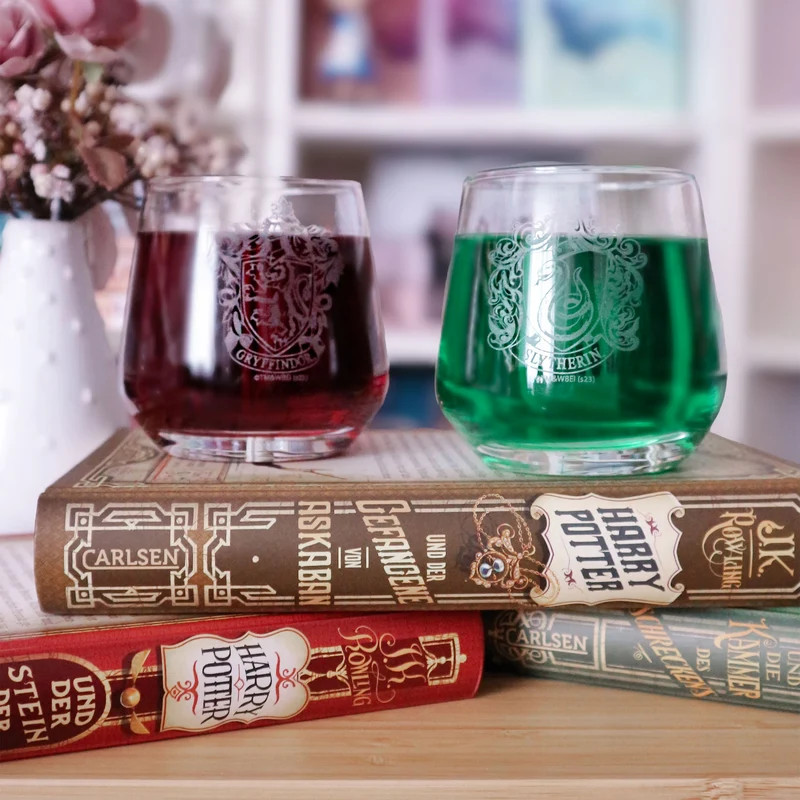 Harry Potter - Gryffindor und Slytherin Gläserset