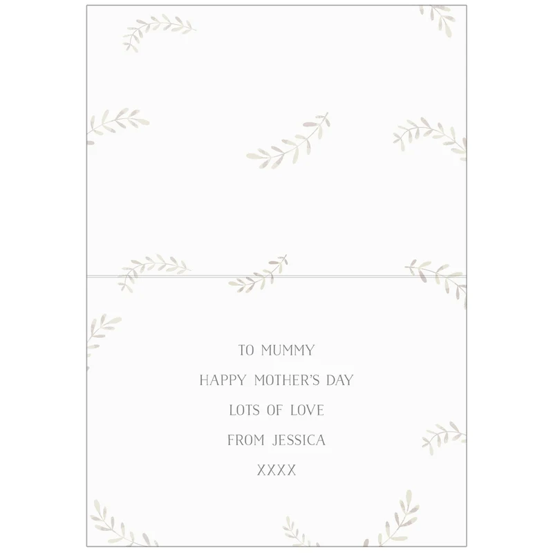 Personalised Mummy And Me Fox Card