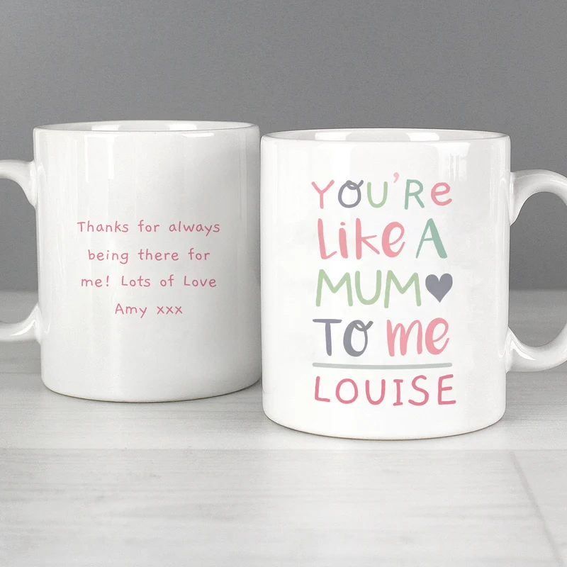 Personalised You're Like A Mum To Me Mug